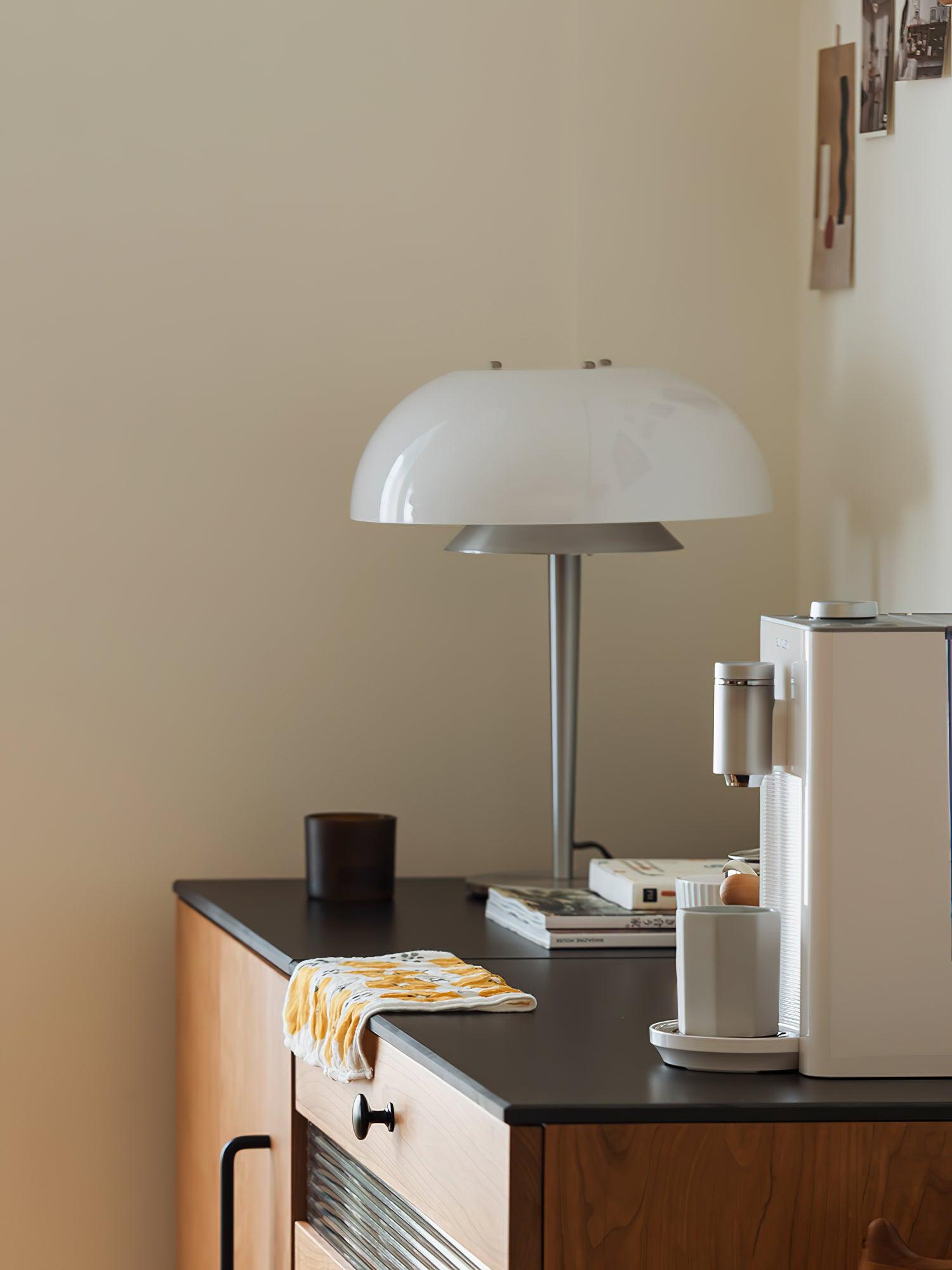 Nilten Modern Glass Table Lamp-Neutral Decor