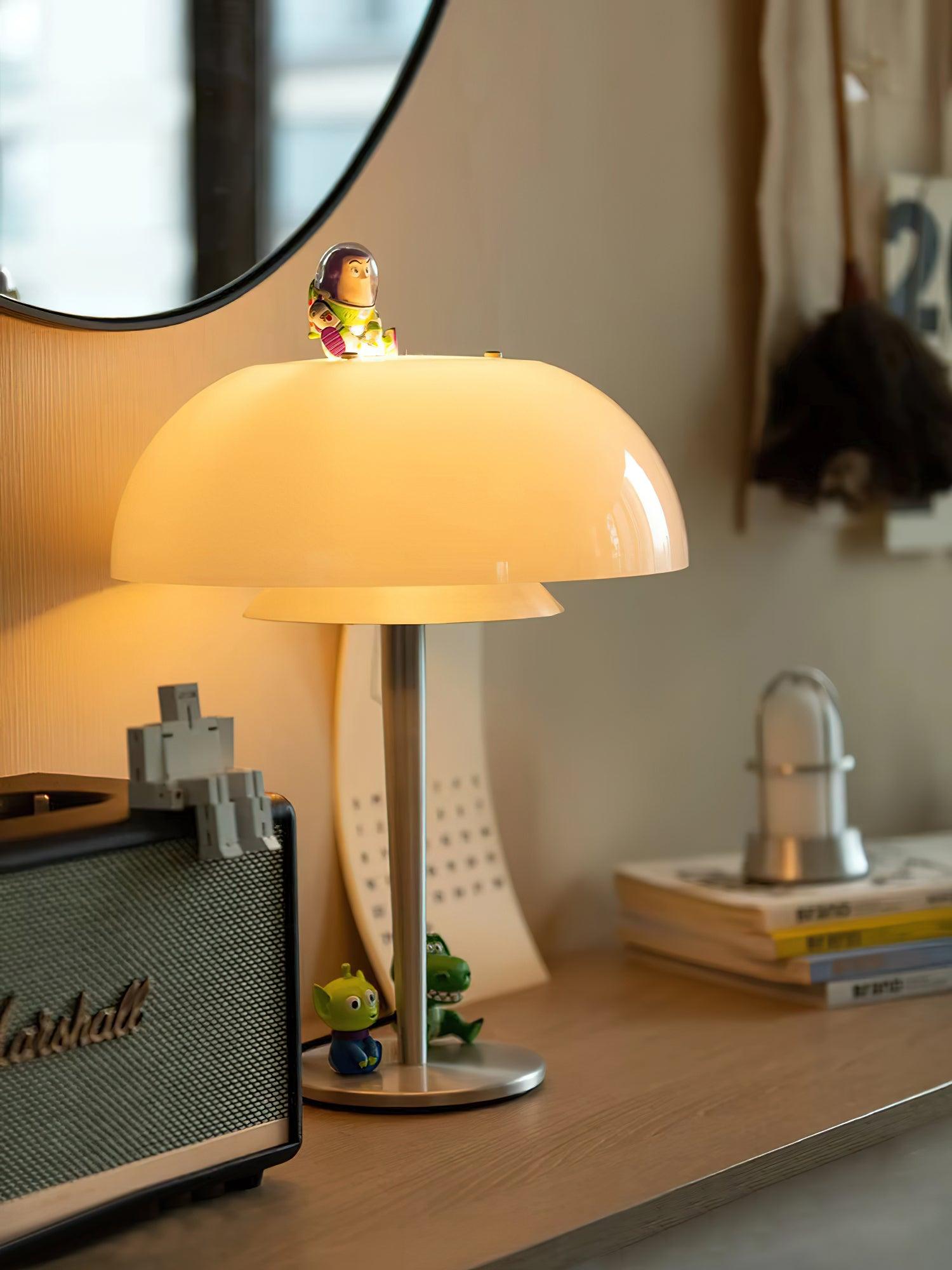 Nilten Modern Glass Table Lamp-Neutral Decor