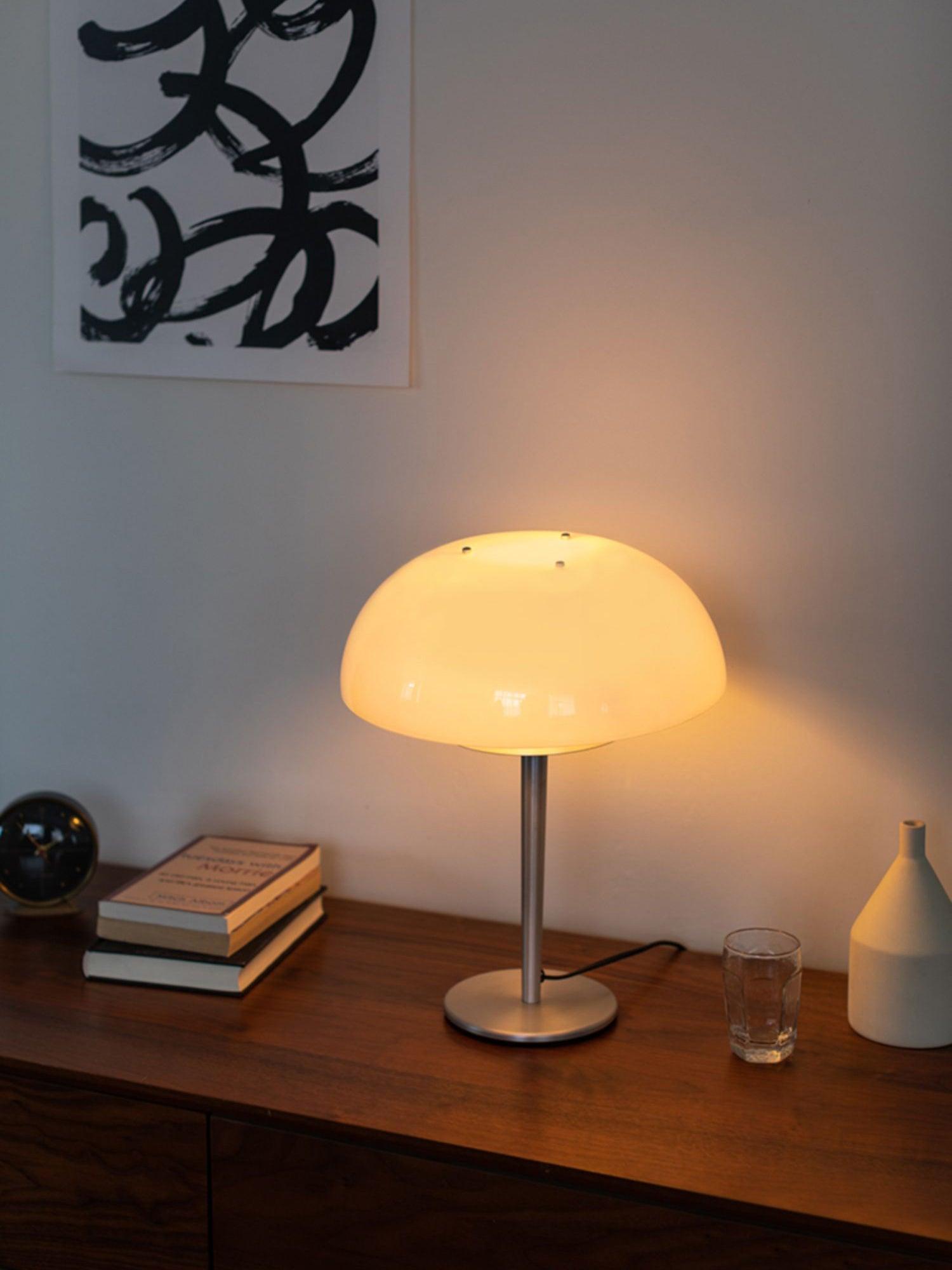 Nilten Modern Glass Table Lamp-Neutral Decor