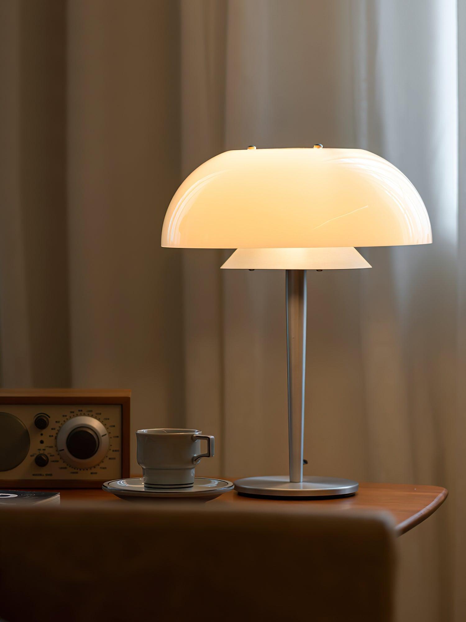 Nilten Modern Glass Table Lamp-Neutral Decor