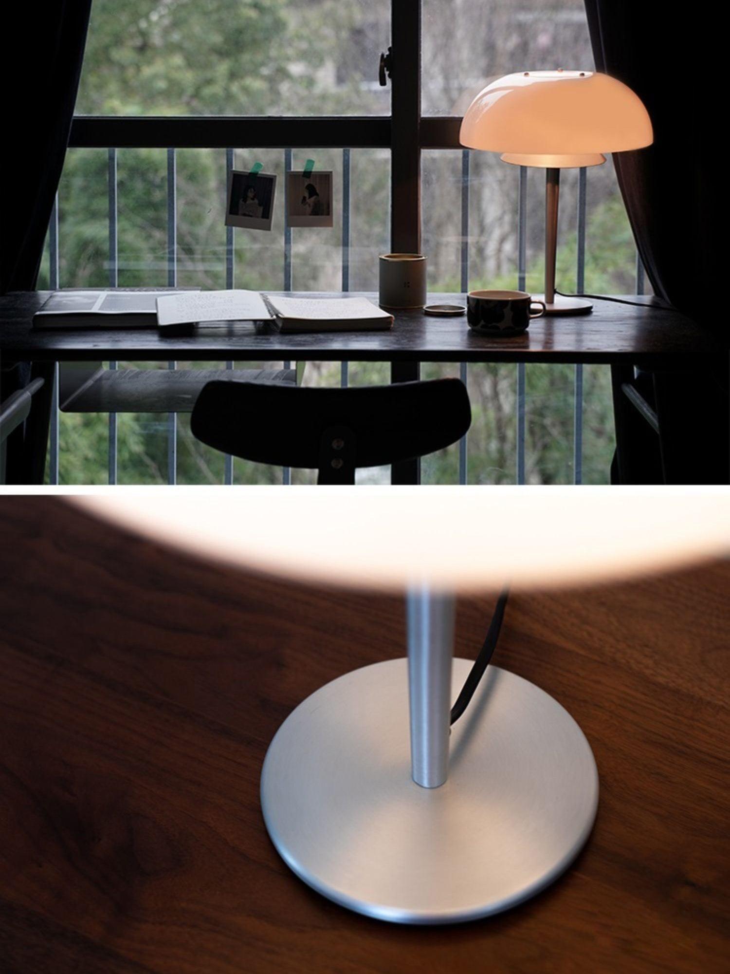Nilten Modern Glass Table Lamp-Neutral Decor