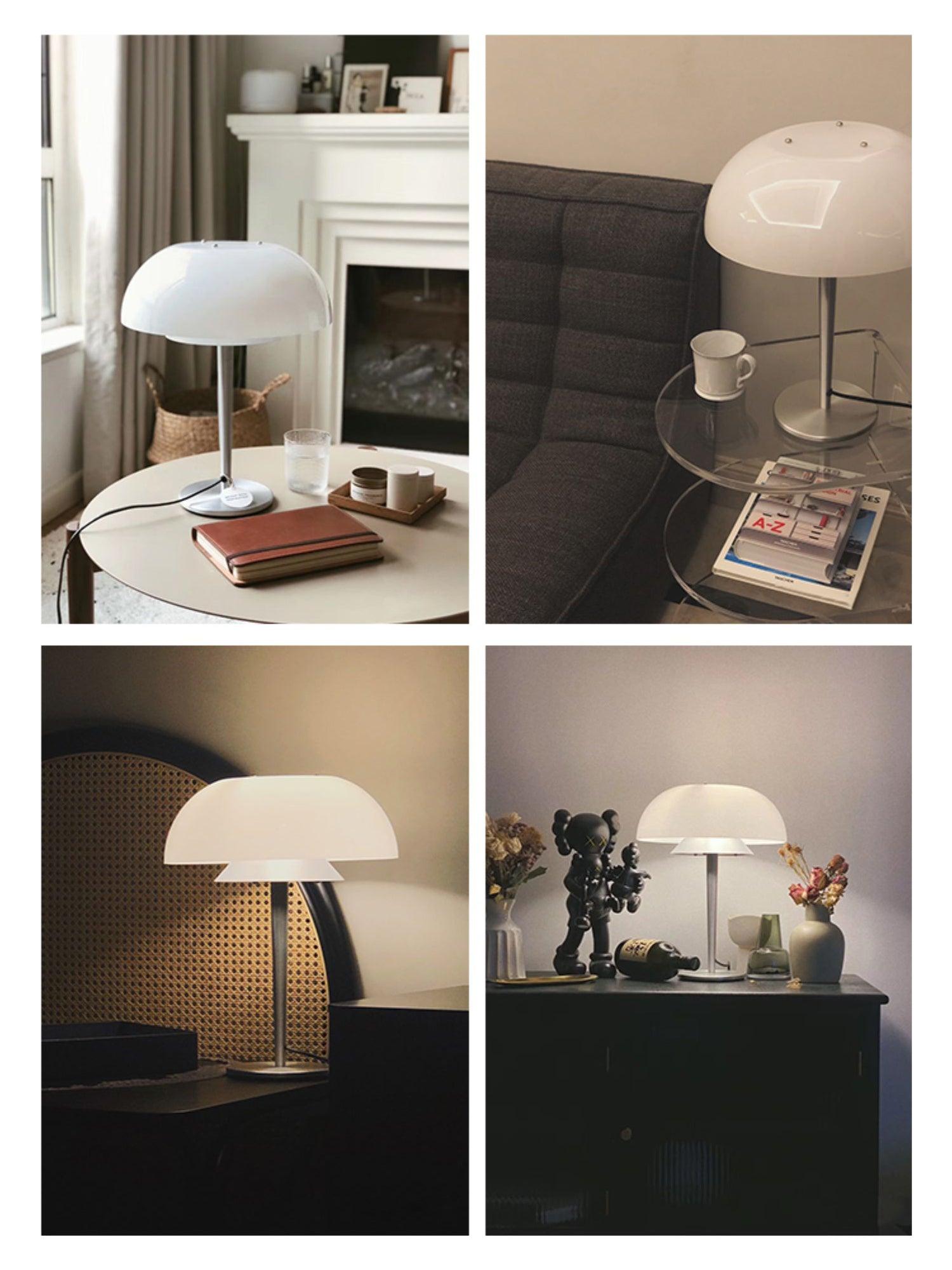 Nilten Modern Glass Table Lamp-Neutral Decor