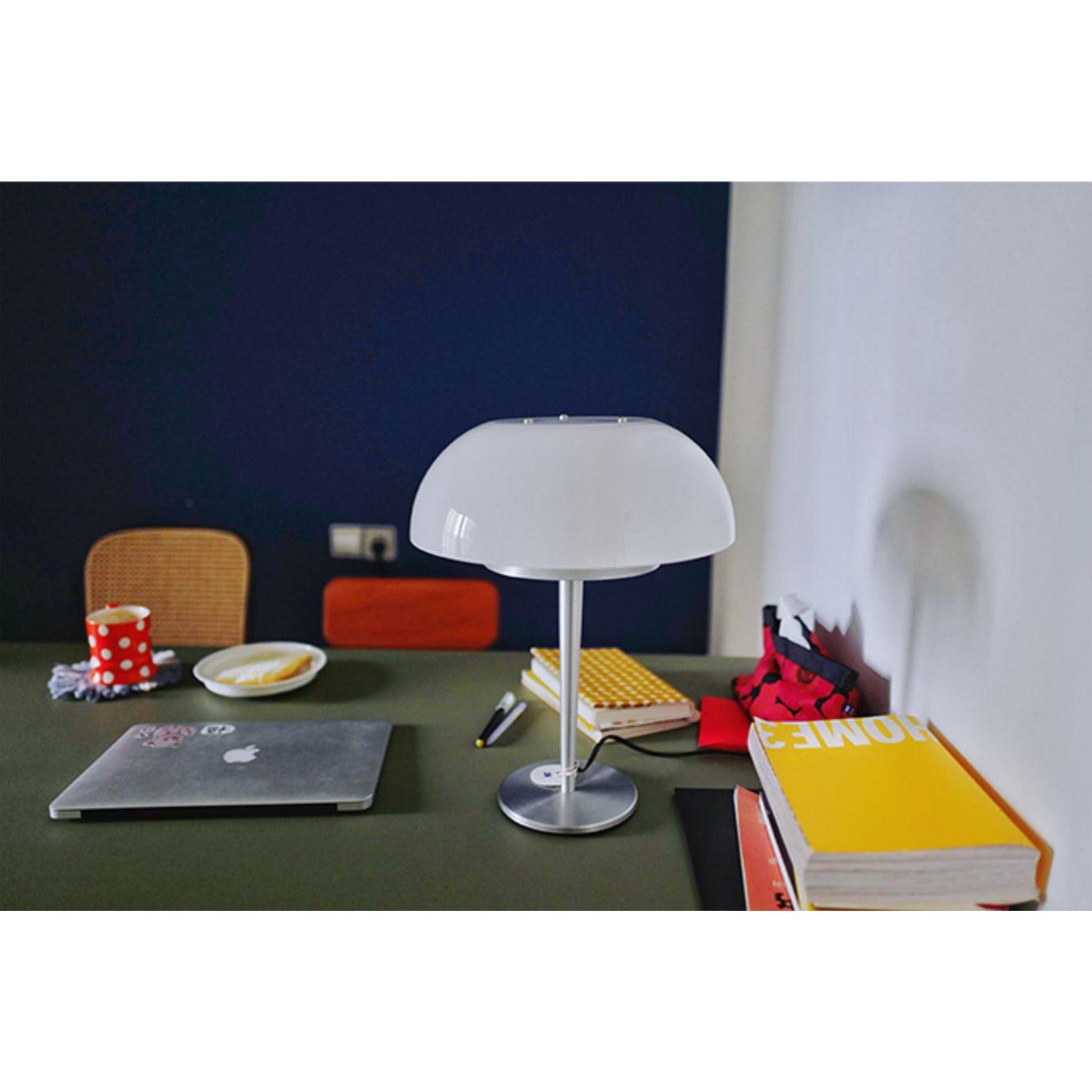 Nilten Modern Glass Table Lamp-Neutral Decor