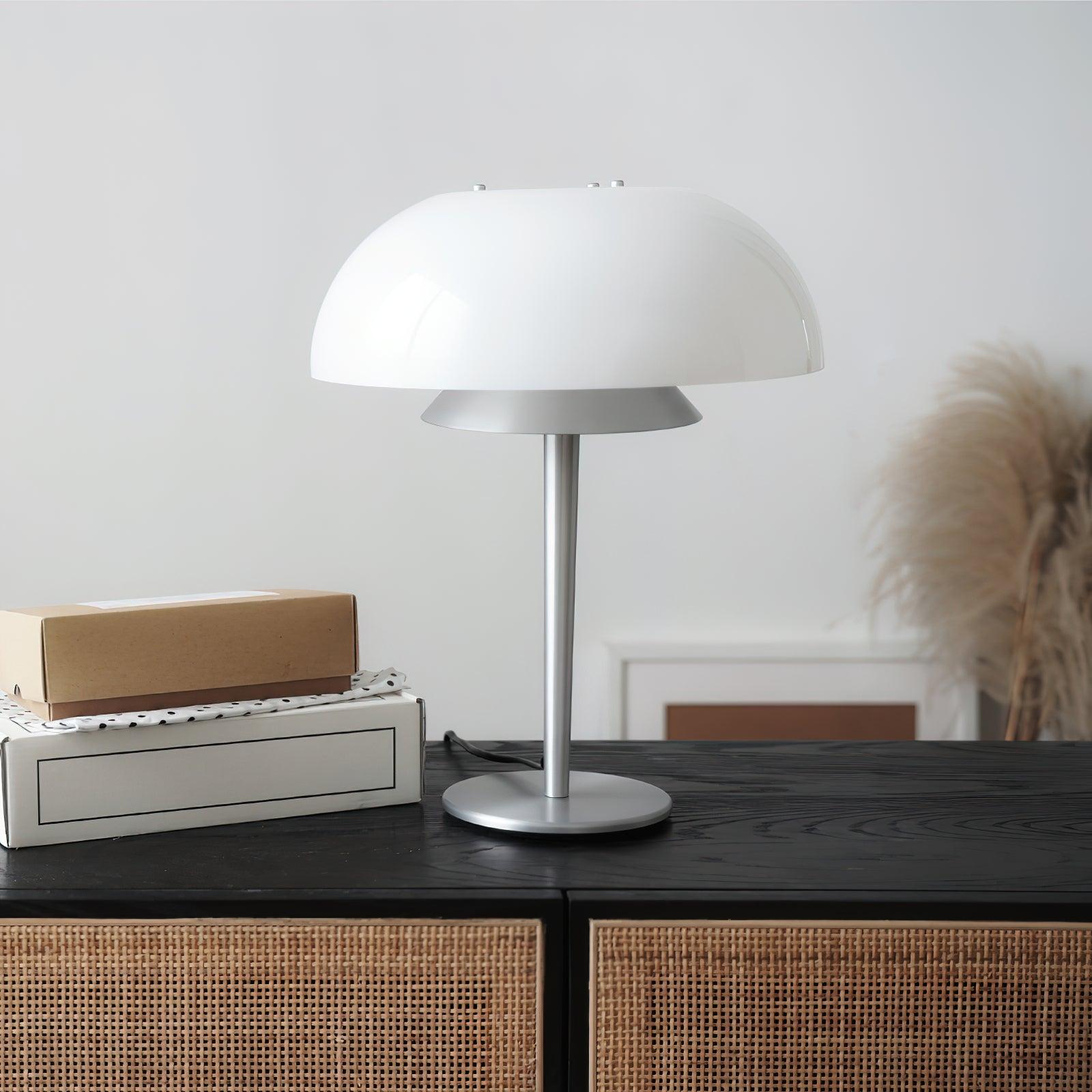 Nilten Modern Glass Table Lamp-Neutral Decor