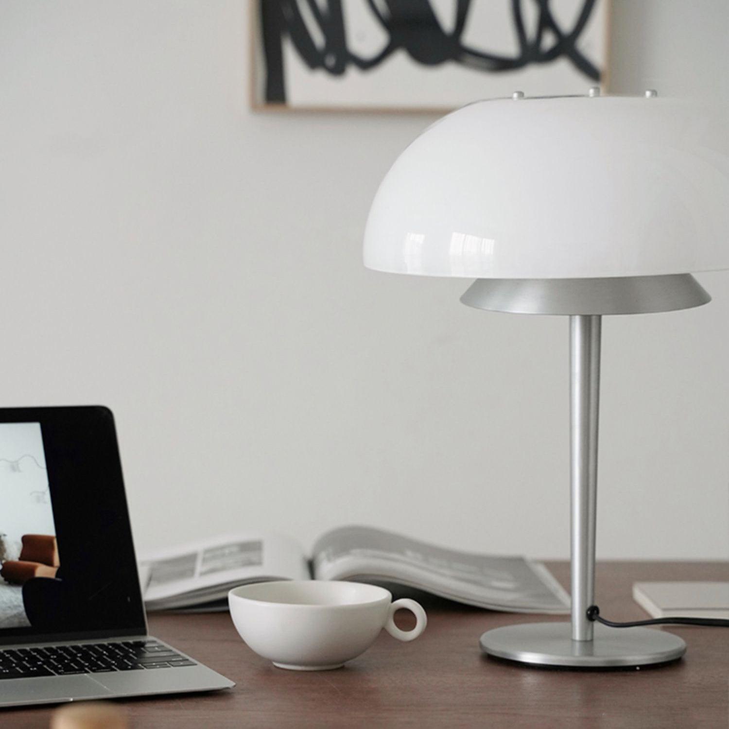 Nilten Modern Glass Table Lamp-Neutral Decor