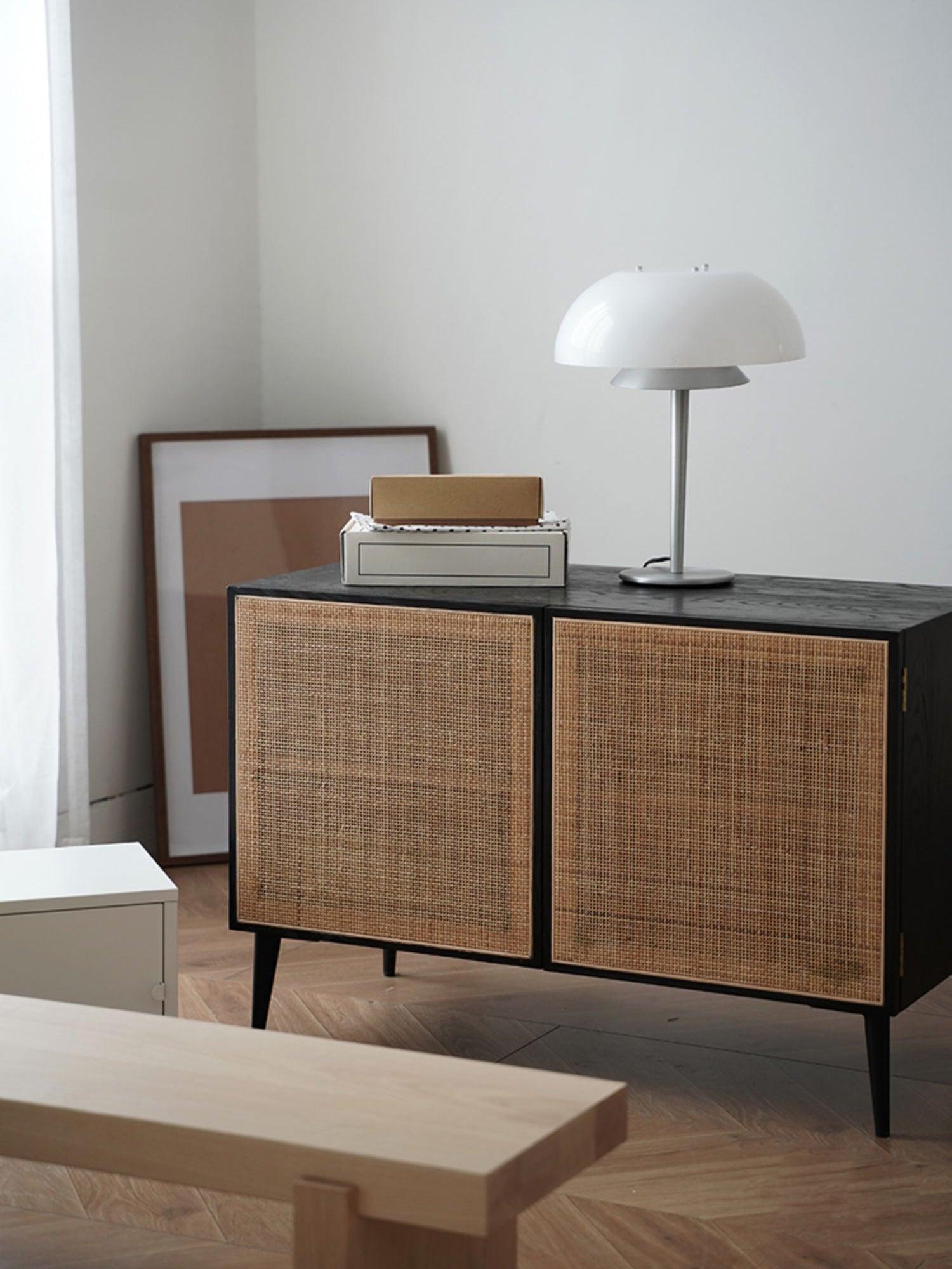 Nilten Modern Glass Table Lamp-Neutral Decor