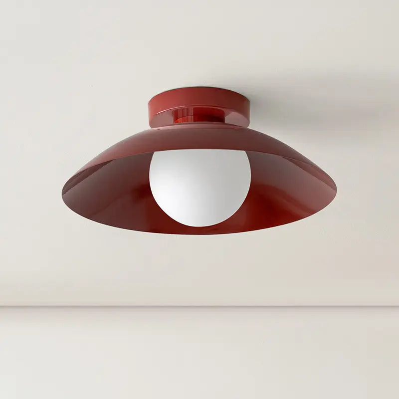 Arisha Modern Flush Mount Ceiling Light Black Red Pink Yellow Bedroom - Neutral Decor