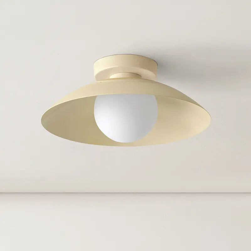Arisha Modern Flush Mount Ceiling Light Black Red Pink Yellow Bedroom - Neutral Decor