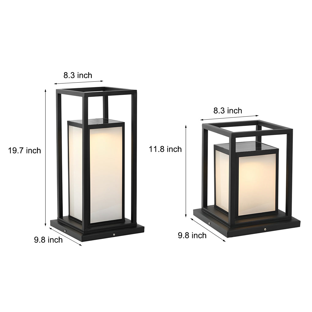 Belinda LED Modern Outdoor Fence Post Pillar Lamp
