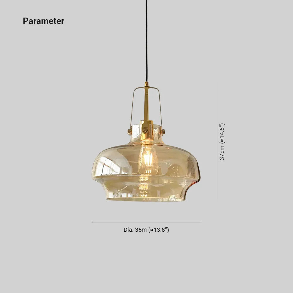 Valentina Pendant Light Glass Modern Unique Shaped - Neutral Decor