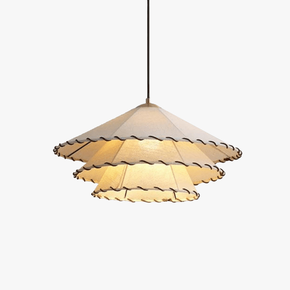 Ritta Boho Decorative LED Pendant Light Yellow Fabric Bedroom Restaurant - Neutral Decor