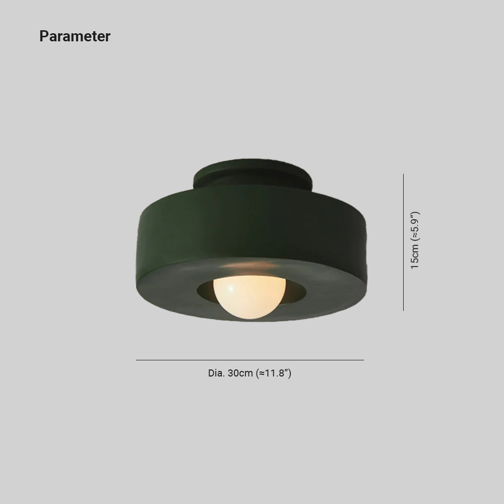Aria Flush Mount Ceiling Light Nordic Macaron Bedroom - Neutral Decor
