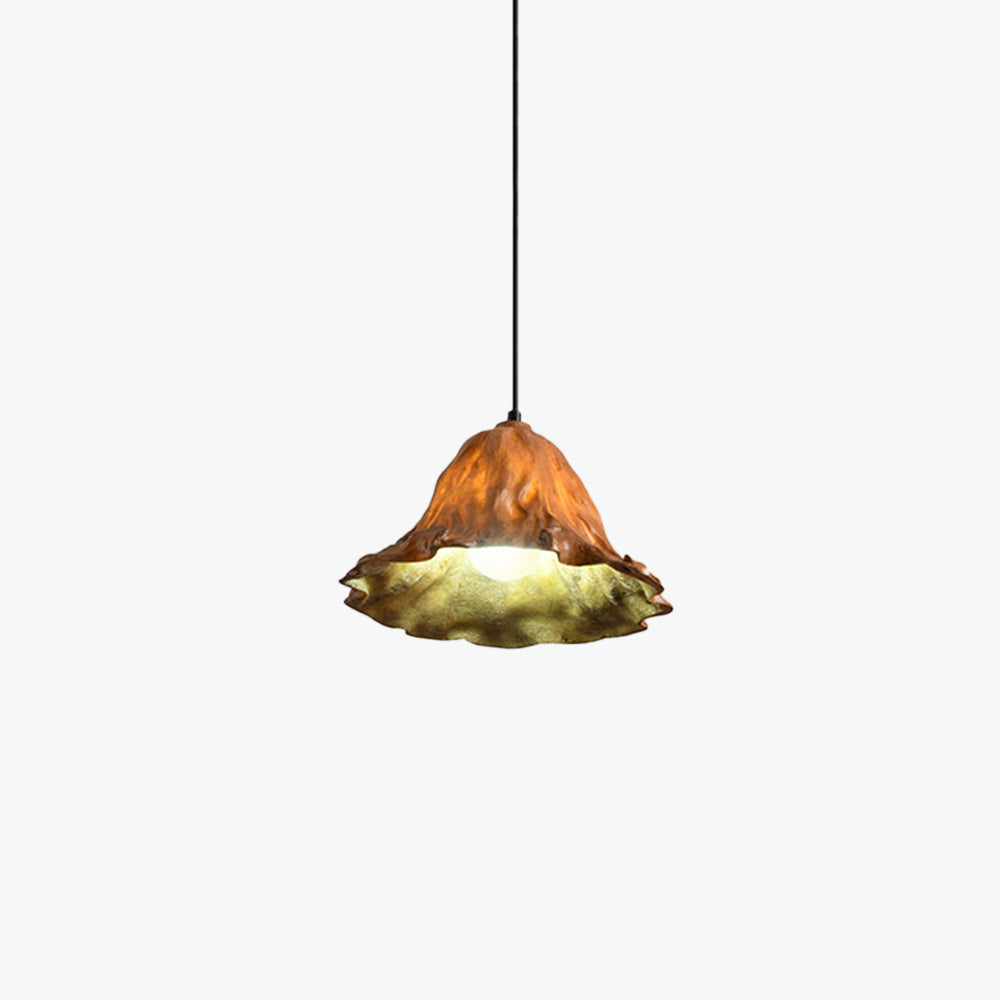 Ritta Art Lotus Leaf LED Pendant Light Resin Dining Room - Neutral Decor