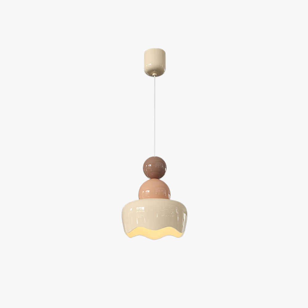 Valentina Sunny Rain Doll LED Pendant Light Cream Resin Bedroom - Neutral Decor