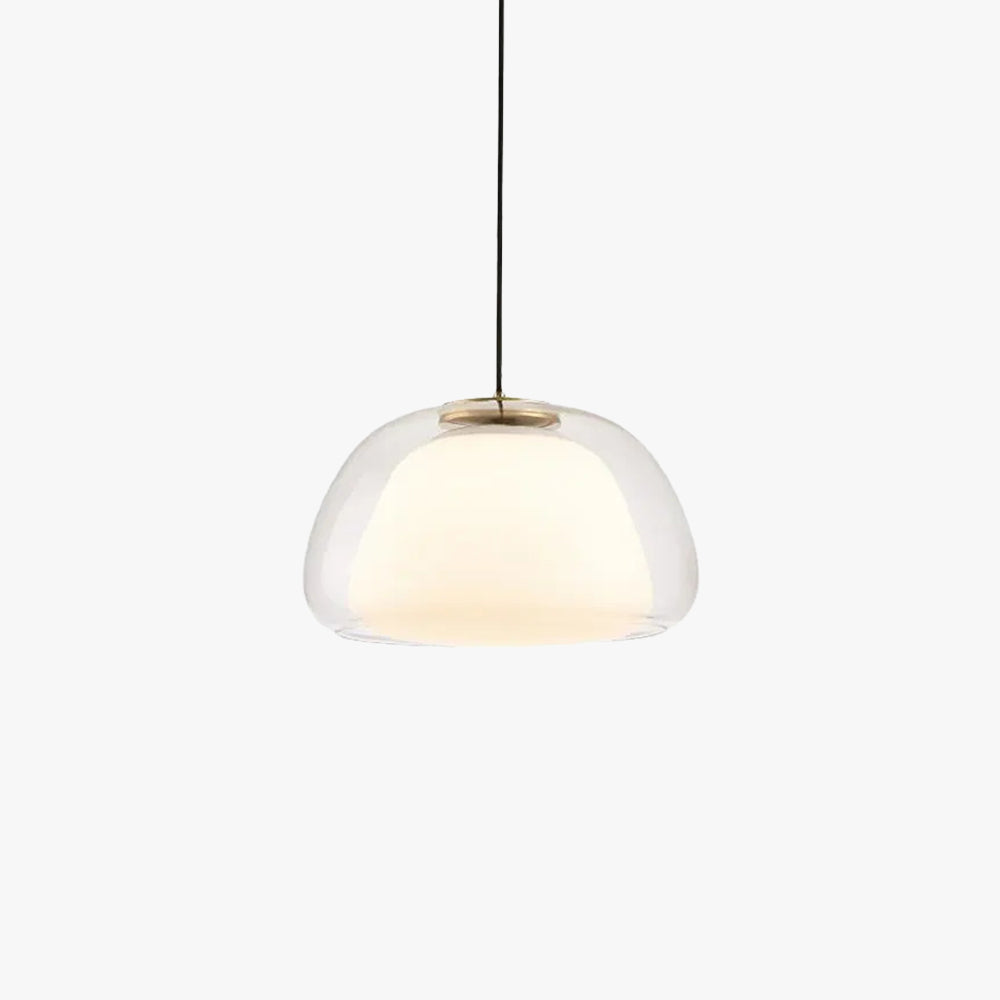 Valentina Modern LED Pendant Light Glass Metal Living Room - Neutral Decor