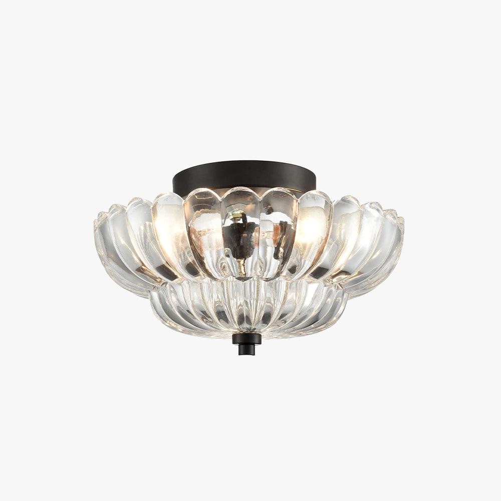 Arisha Modern Umbrella Glass Flush Mount Ceiling Light - Neutral Decor