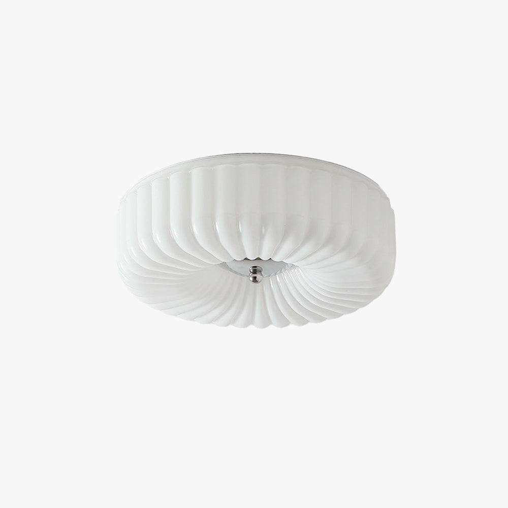 Arisha Modern LED Glass Flush Mount Ceiling Light Bedroom - Neutral Decor