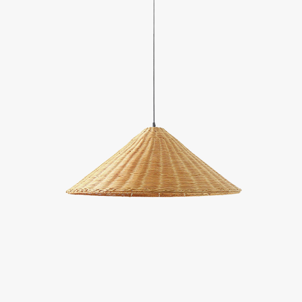 Muto Vintage Handmade LED Rattan Pendant Light Living Room - Neutral Decor