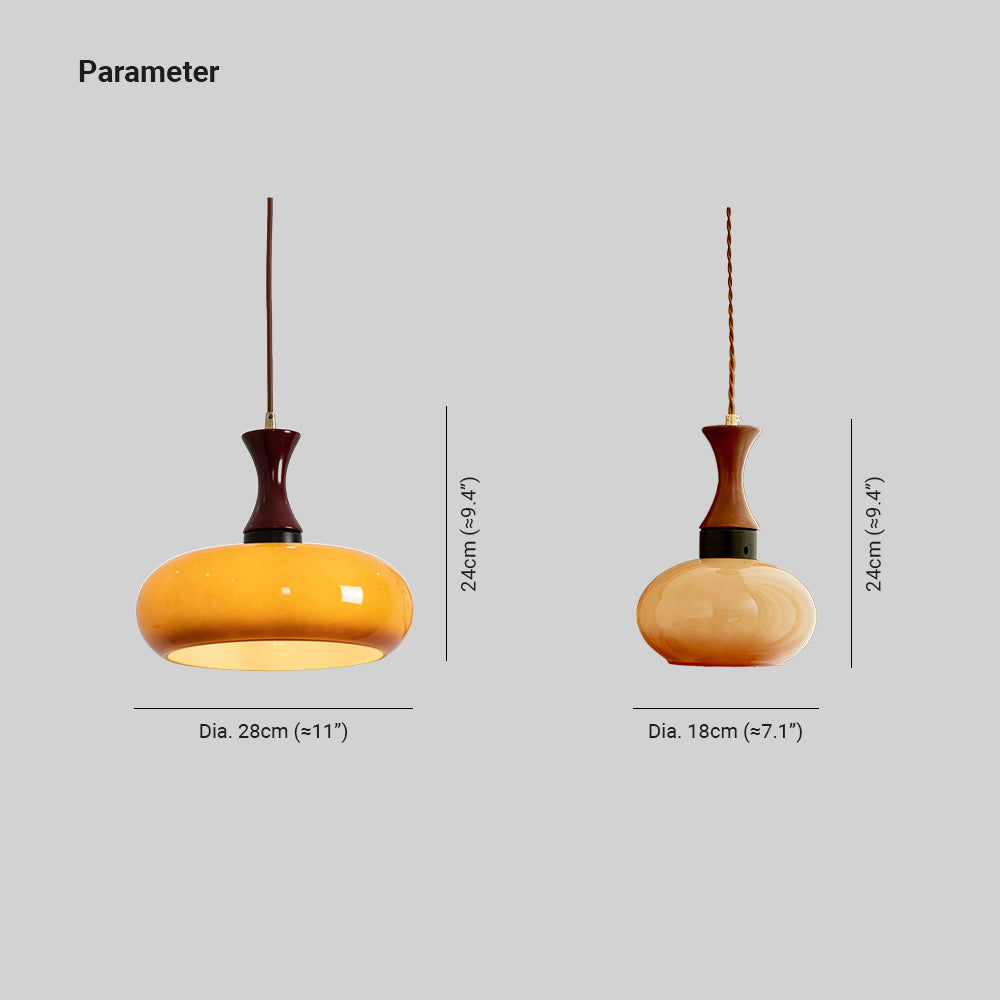 Arisha Vintage LED Glass Pendant Light Living Room - Neutral Decor