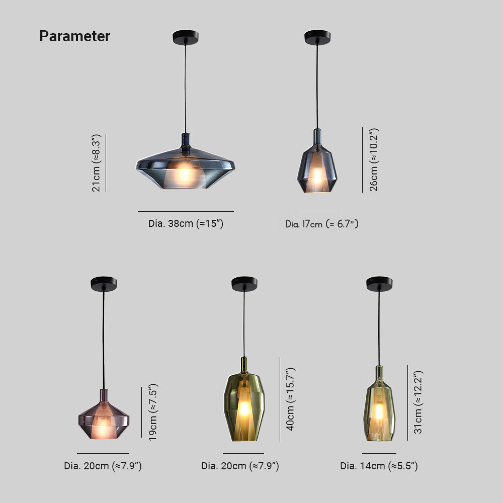 Valentina Modern Glass Pendant Light Living Room - Neutral Decor