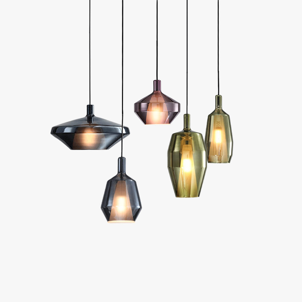 Valentina Modern Glass Pendant Light Living Room - Neutral Decor