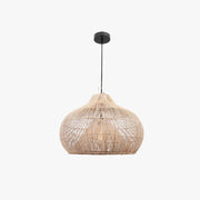 Muto Vintage Handmade Rattan Pendant Light Living Room - Neutral Decor