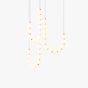 Valentina Luxury Metal Acrylic Chandelier Living Room - Neutral Decor