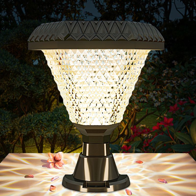 Ray Modern Geometry Acrylic Outdoor Floor Lamp, Black - Neutral Decor