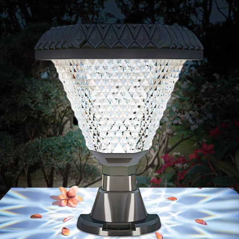 Ray Modern Geometry Acrylic Outdoor Floor Lamp, Black - Neutral Decor