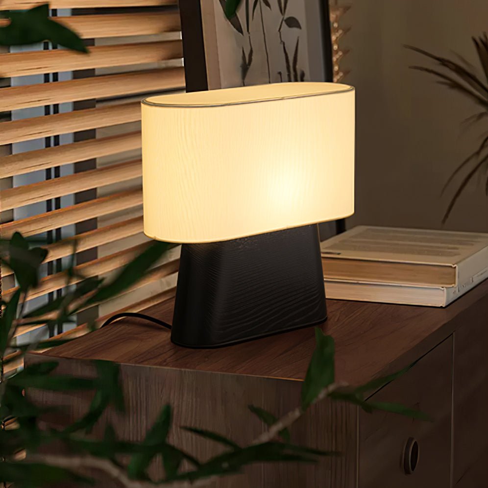 Grashen Wood & Fabric Table Lamp-Neutral Decor