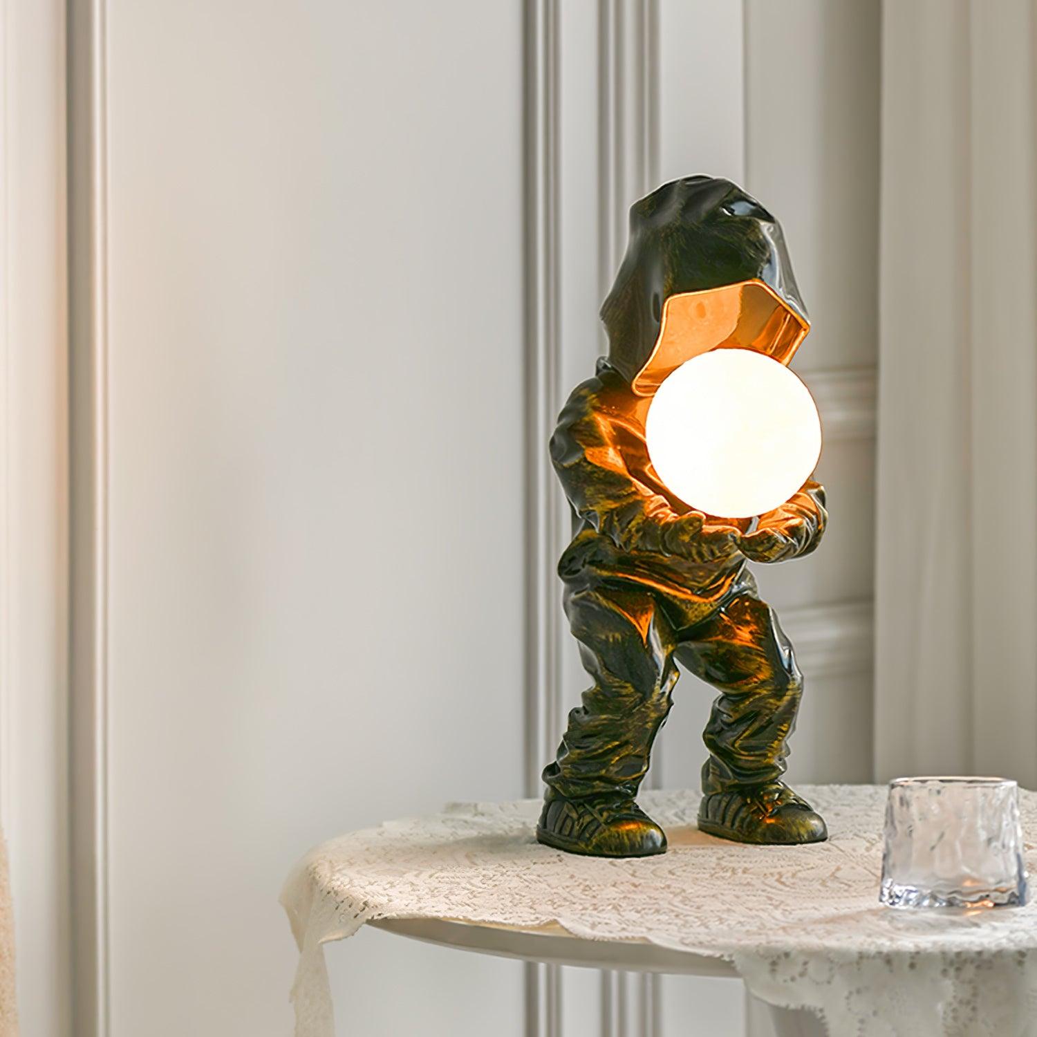 Orinex Resin Artistic Table Lamp-Neutral Decor