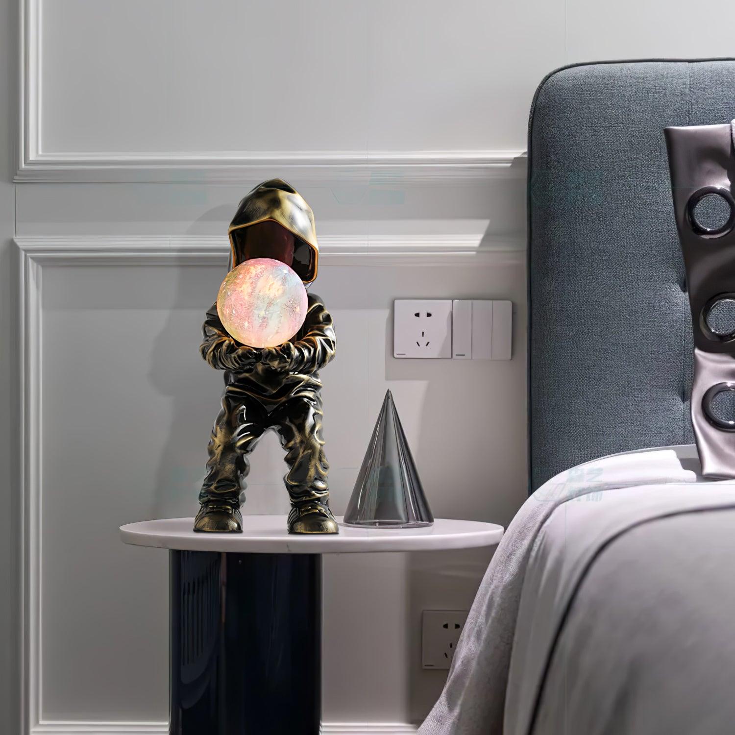 Orinex Resin Artistic Table Lamp-Neutral Decor