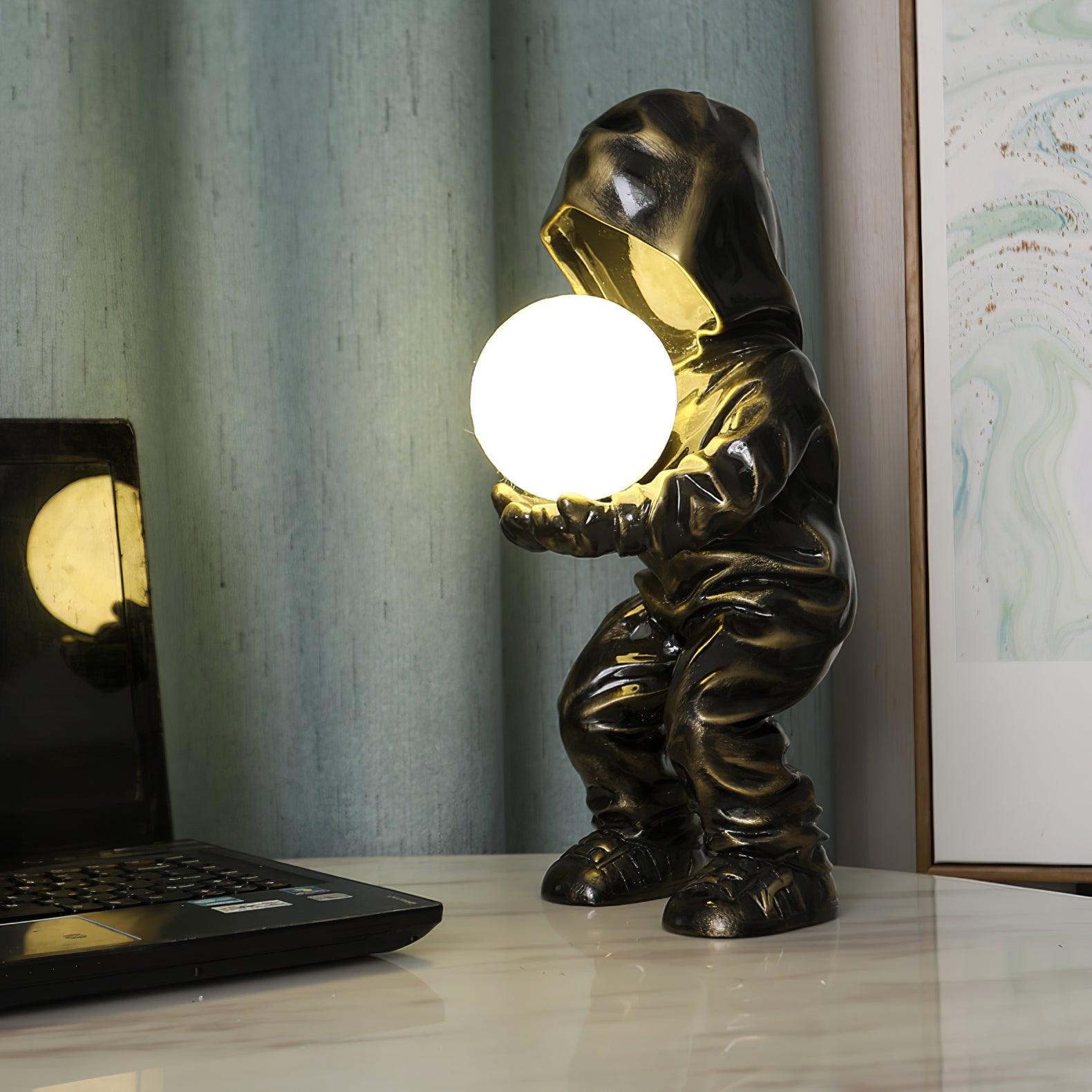 Orinex Resin Artistic Table Lamp-Neutral Decor