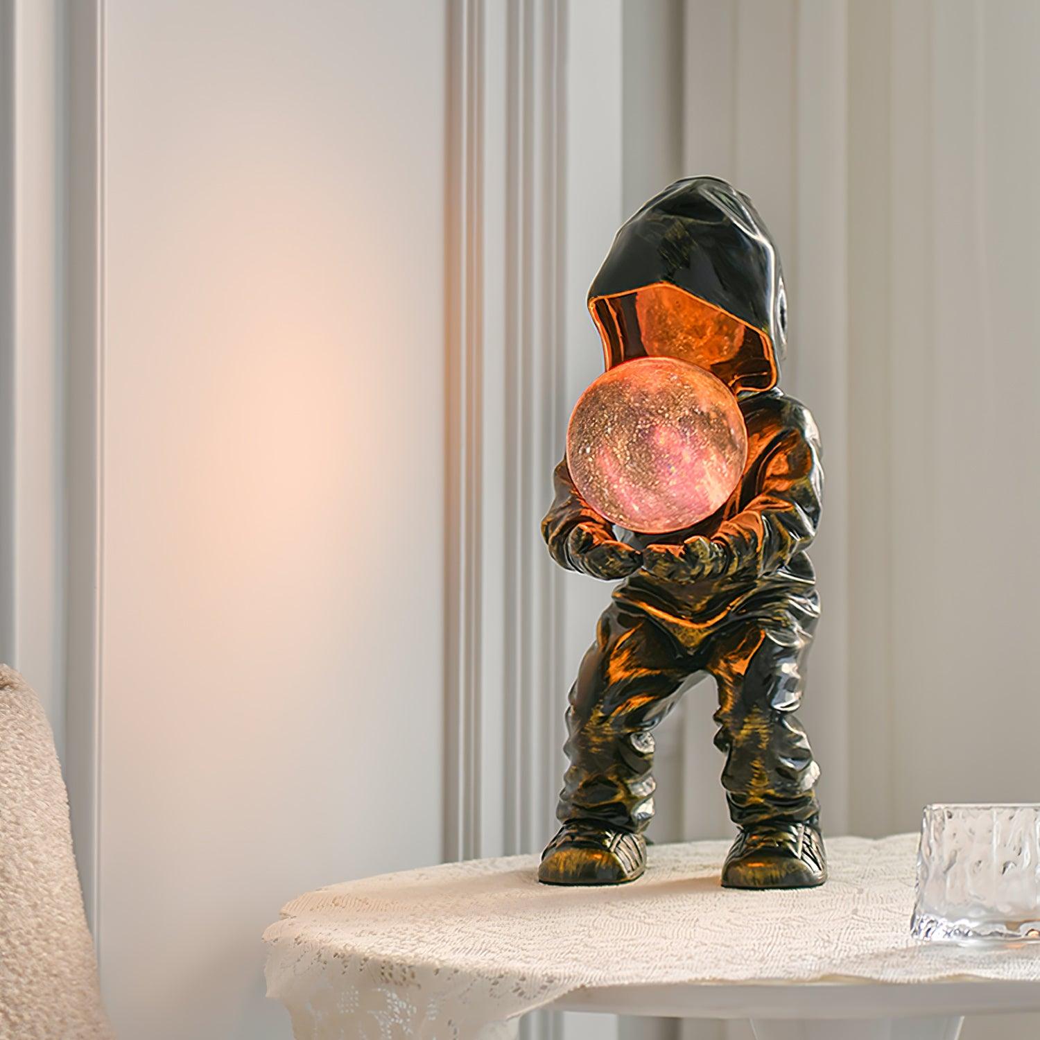 Orinex Resin Artistic Table Lamp-Neutral Decor