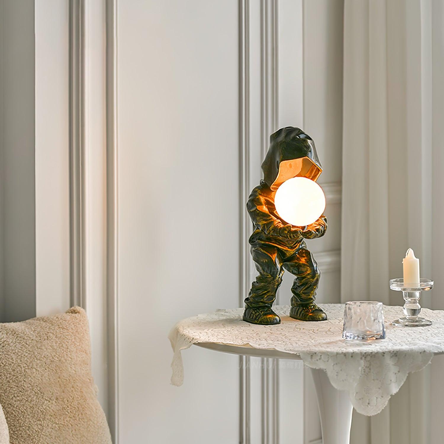 Orinex Resin Artistic Table Lamp-Neutral Decor