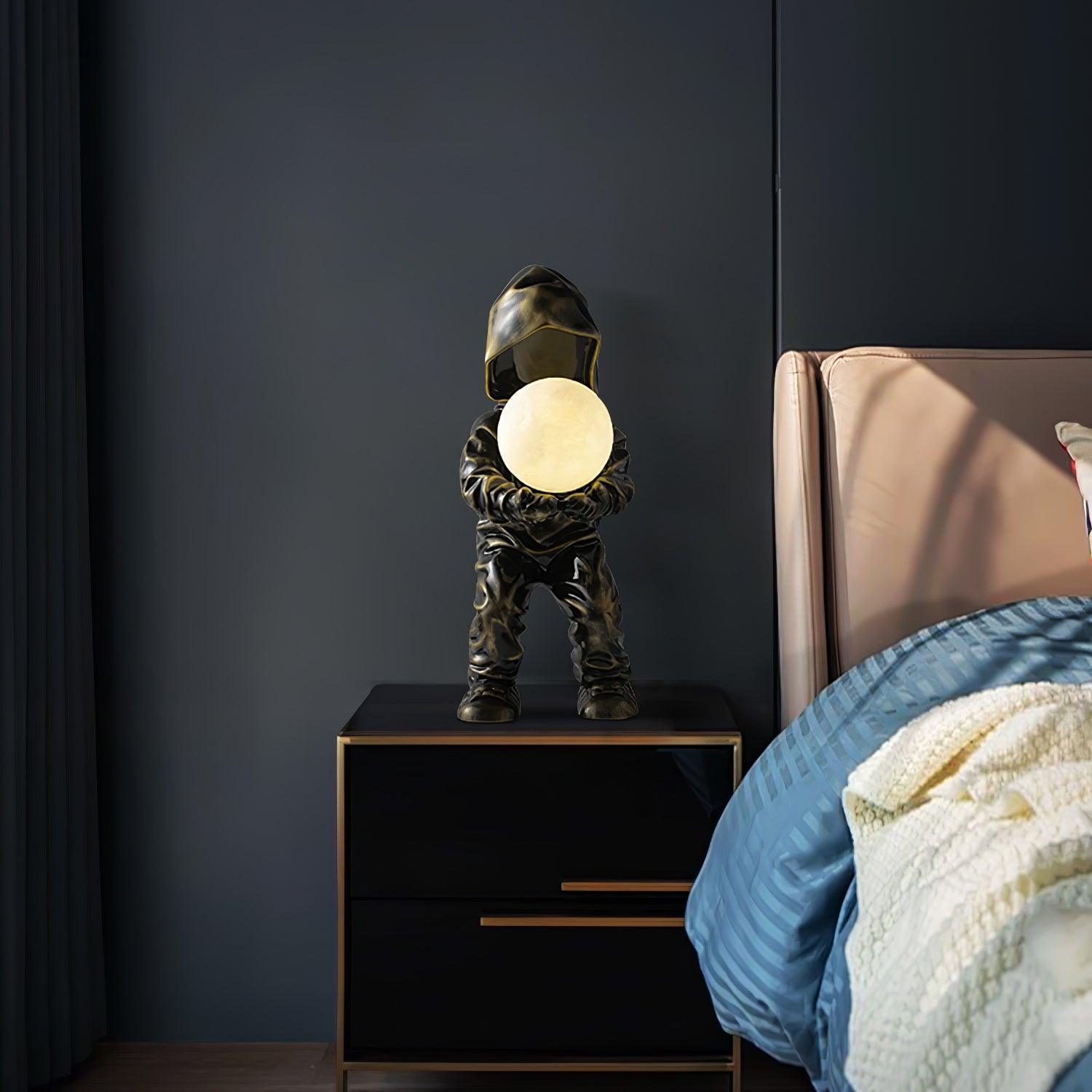 Orinex Resin Artistic Table Lamp-Neutral Decor
