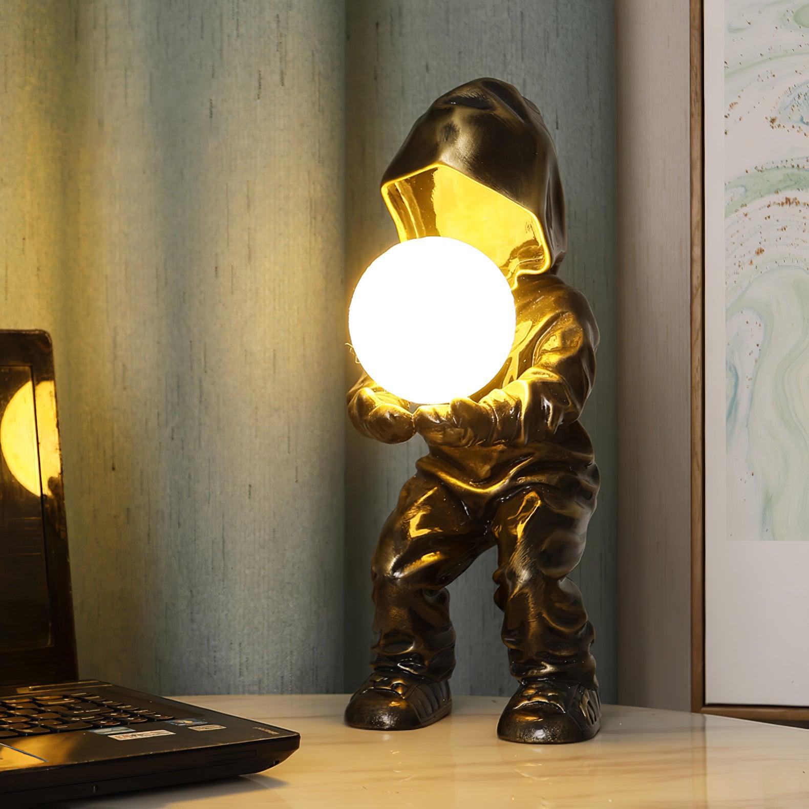 Orinex Resin Artistic Table Lamp-Neutral Decor