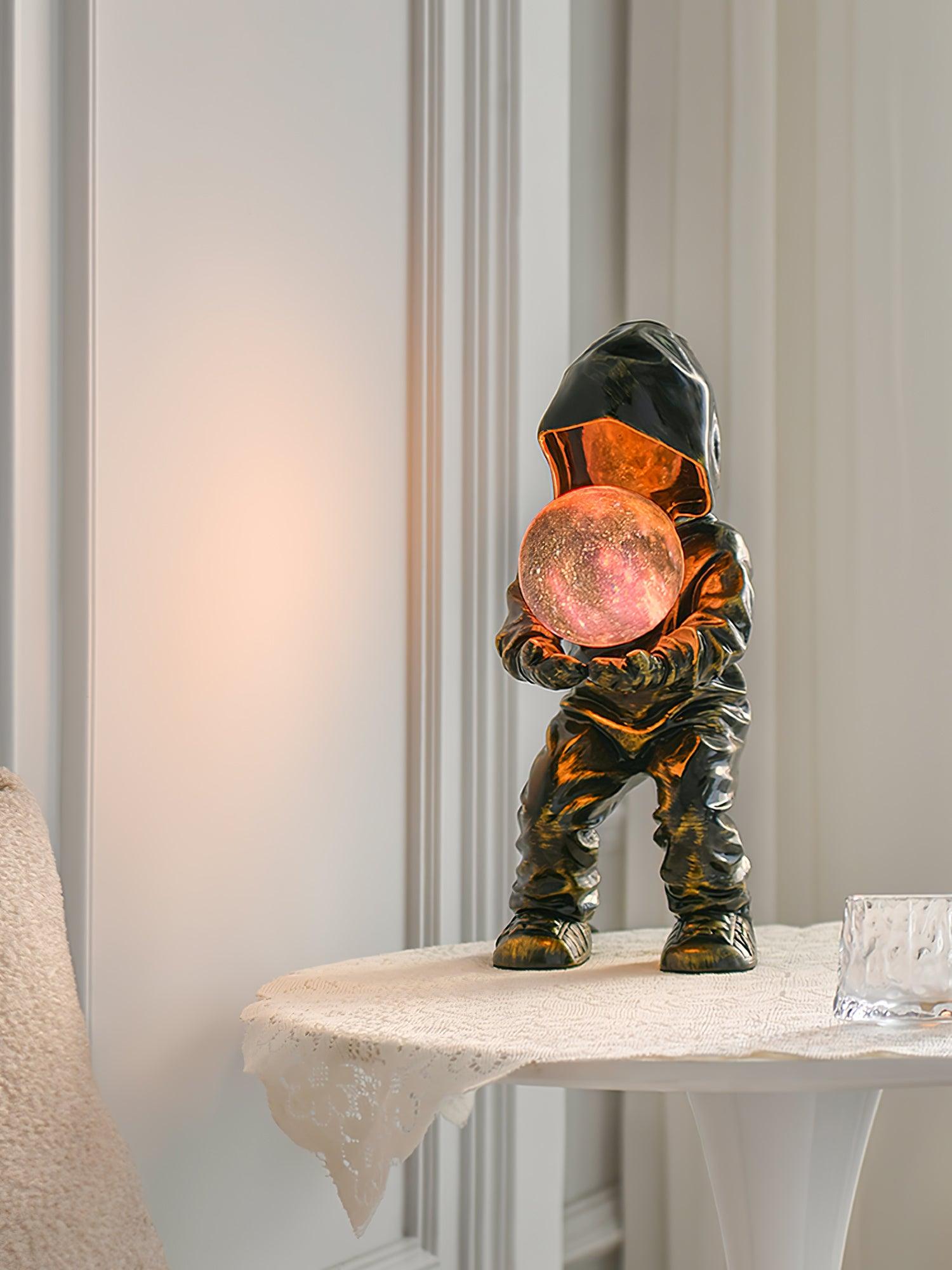 Orinex Resin Artistic Table Lamp-Neutral Decor
