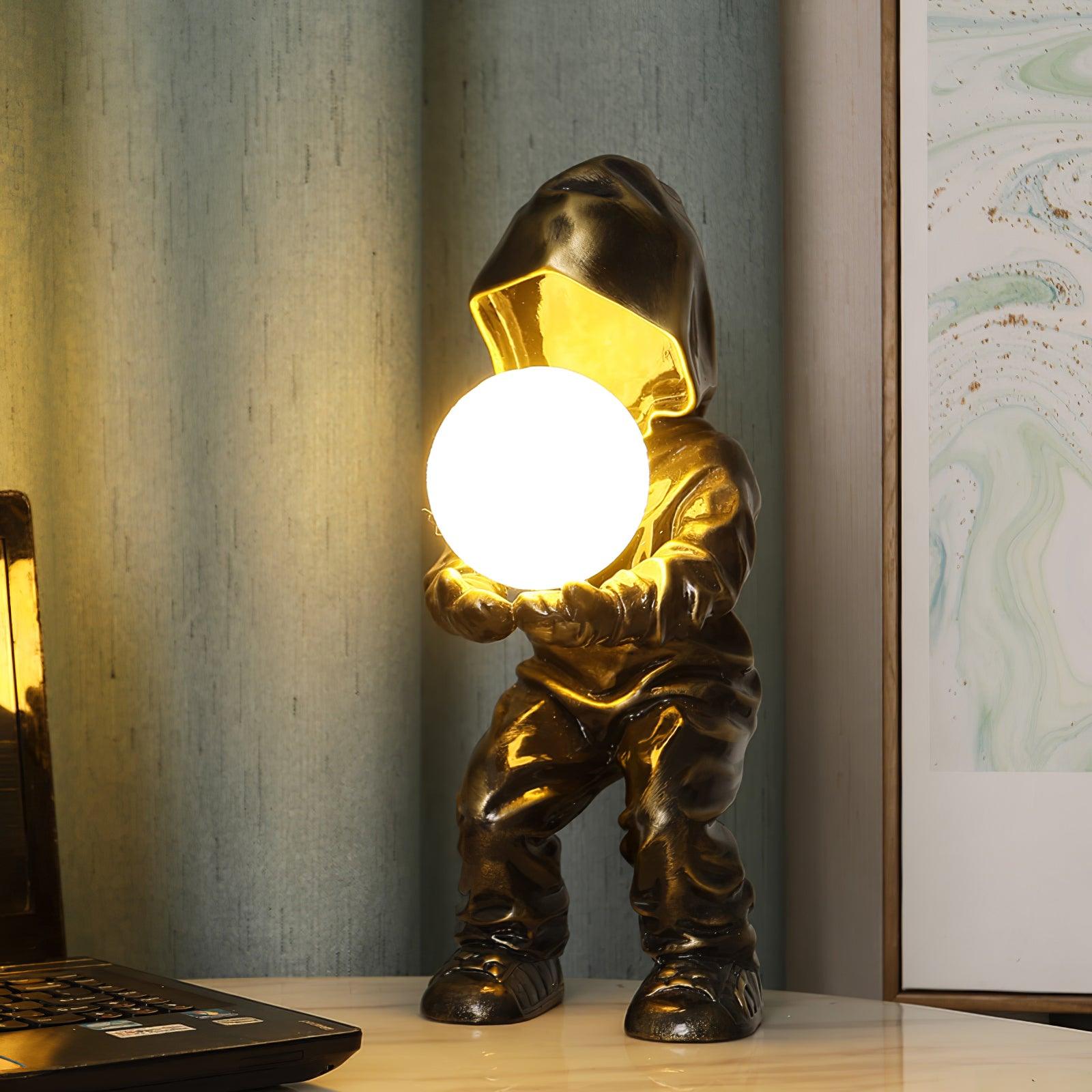 Orinex Resin Artistic Table Lamp-Neutral Decor
