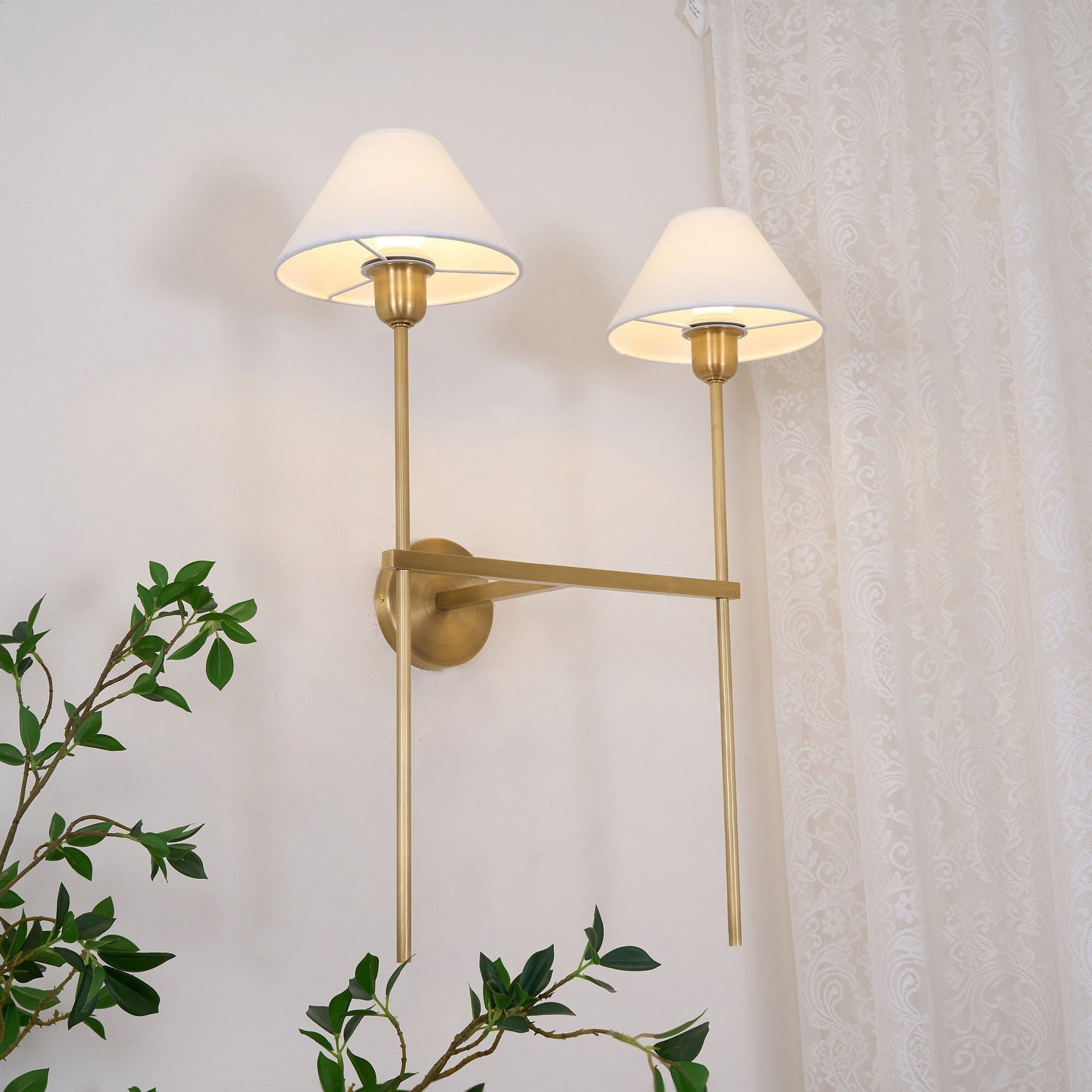 Genevieve Wall Lamp Fabric - Neutralighting