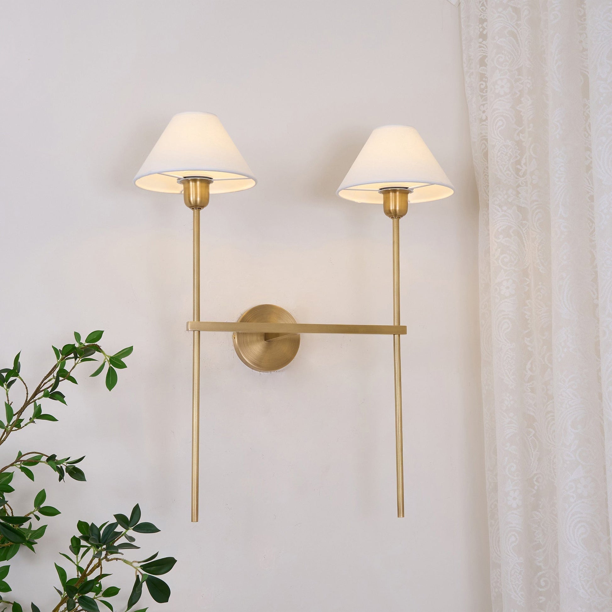 Genevieve Wall Lamp Fabric - Neutralighting