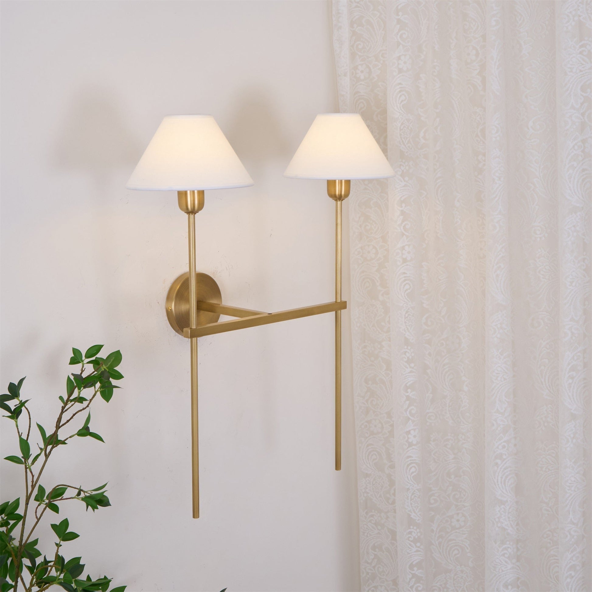 Genevieve Wall Lamp Fabric - Neutralighting