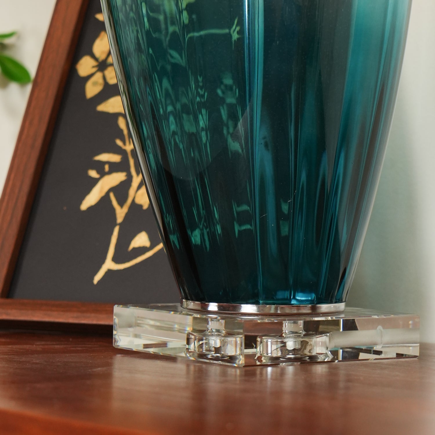 Syphae Glass Table Lamp-Neutral Decor