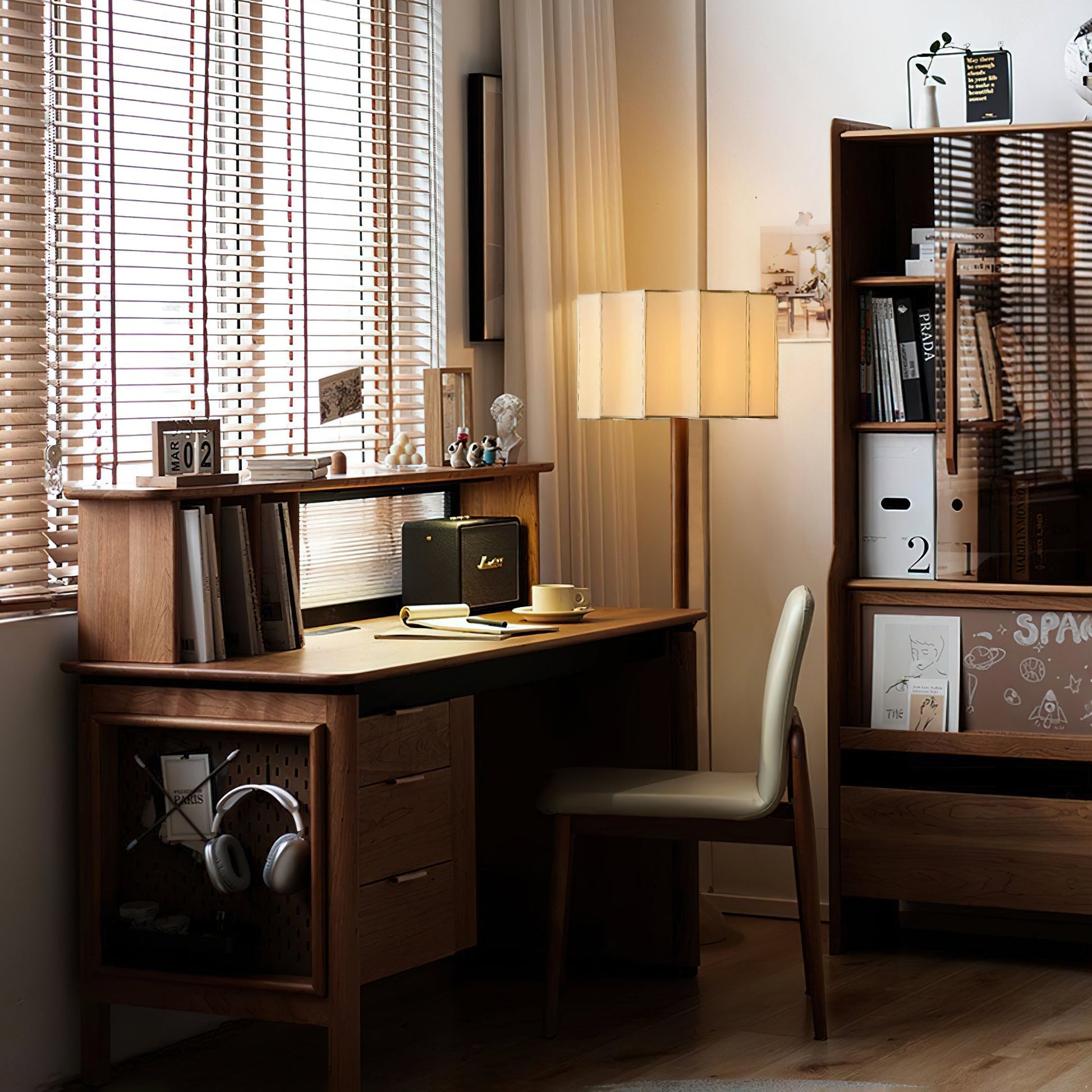 Bexi Minimalist Wood Floor Lamp-Neutral Decor