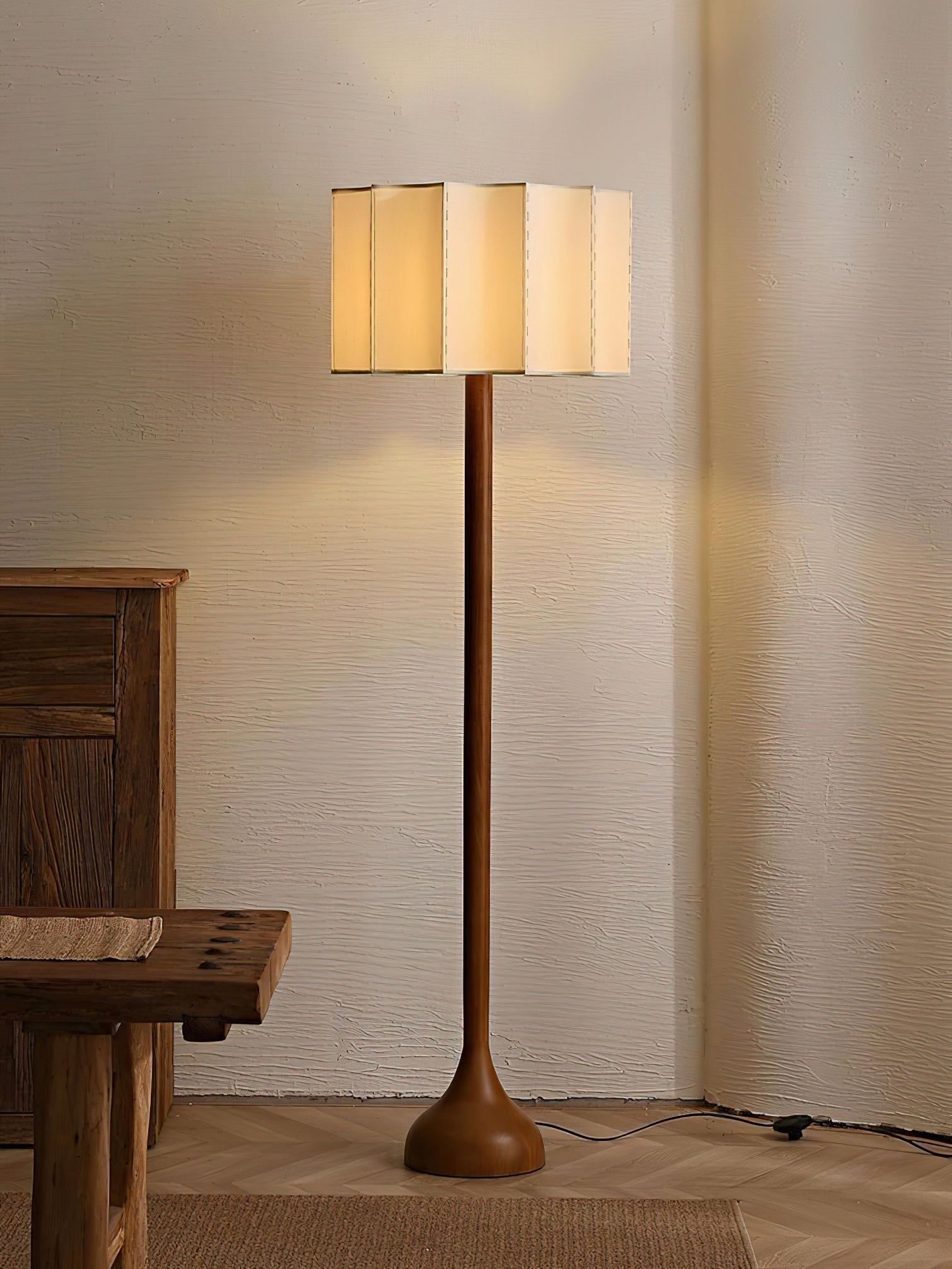 Bexi Minimalist Wood Floor Lamp-Neutral Decor