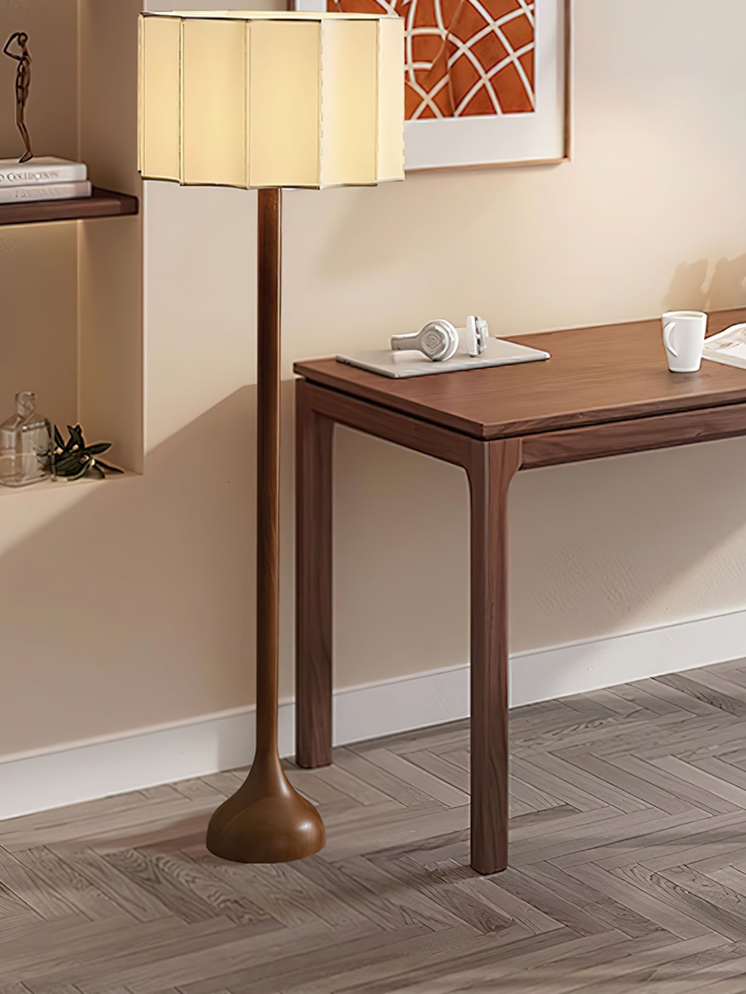 Bexi Minimalist Wood Floor Lamp-Neutral Decor