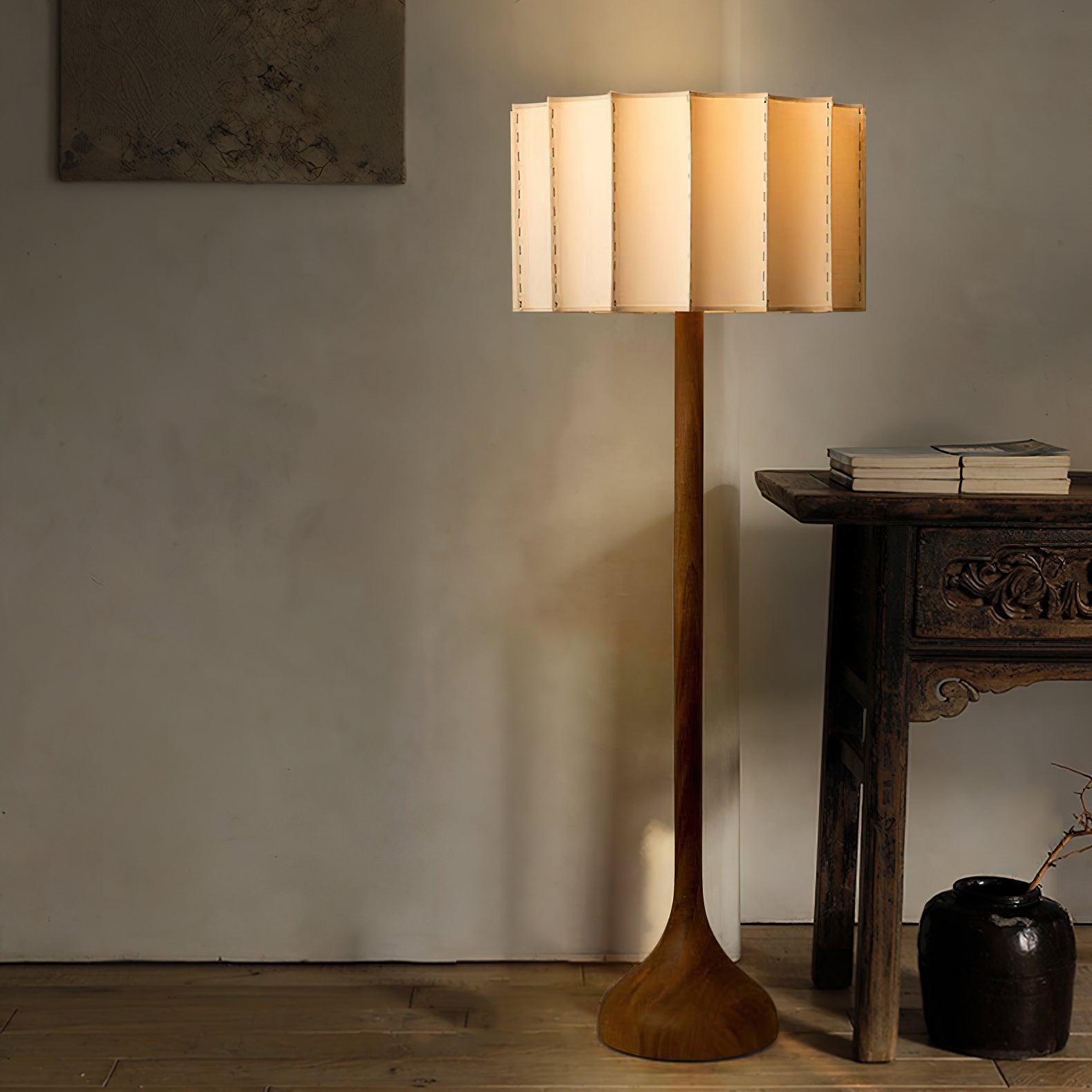 Bexi Minimalist Wood Floor Lamp-Neutral Decor