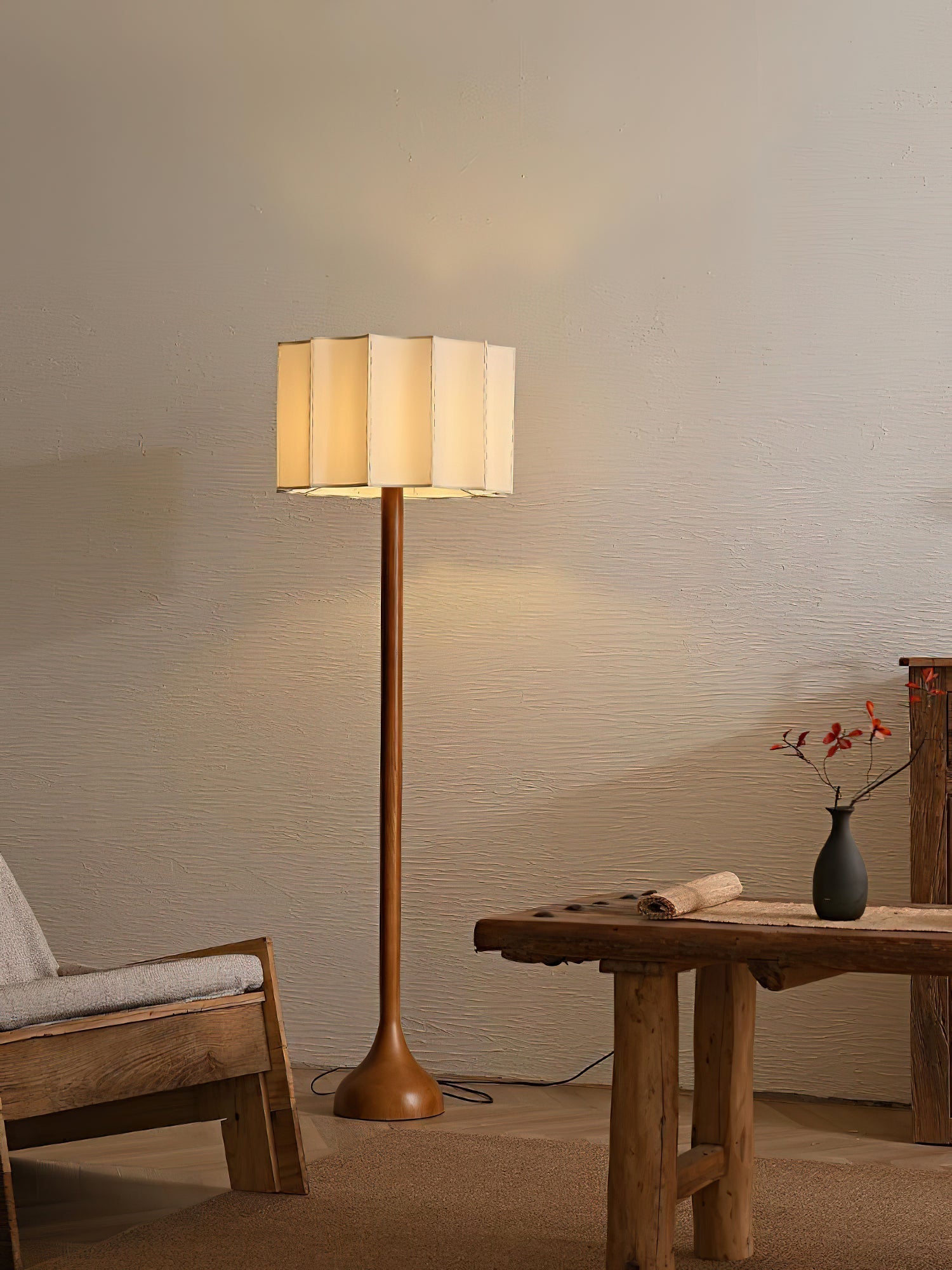 Bexi Minimalist Wood Floor Lamp-Neutral Decor