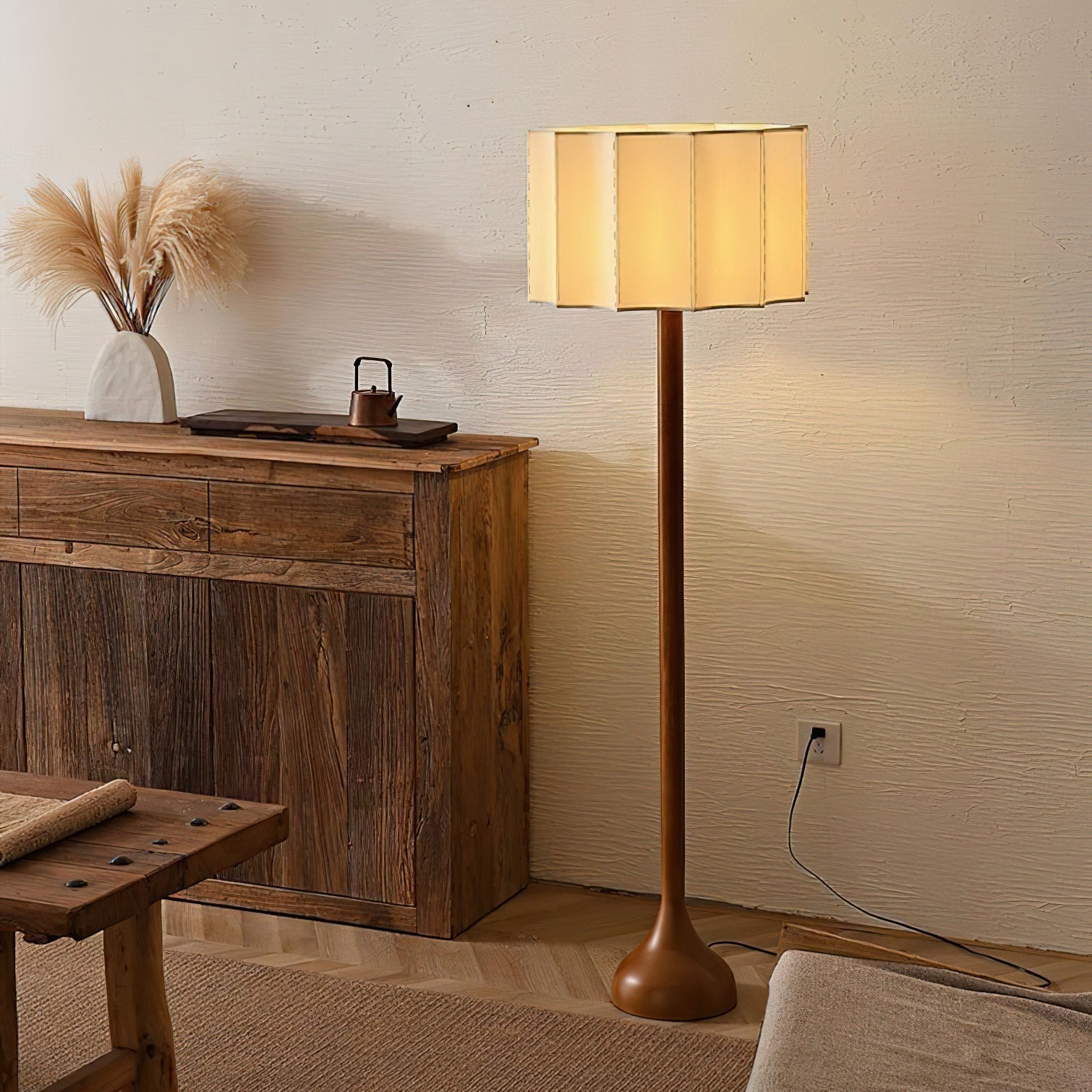 Bexi Minimalist Wood Floor Lamp-Neutral Decor