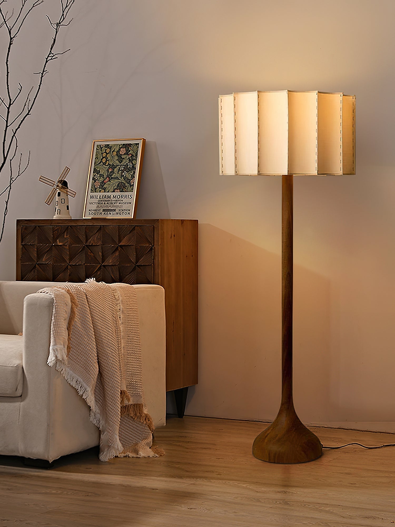 Bexi Minimalist Wood Floor Lamp-Neutral Decor